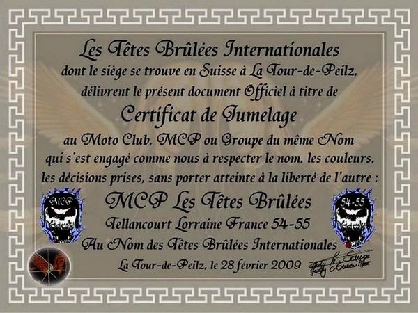 Certificat canard